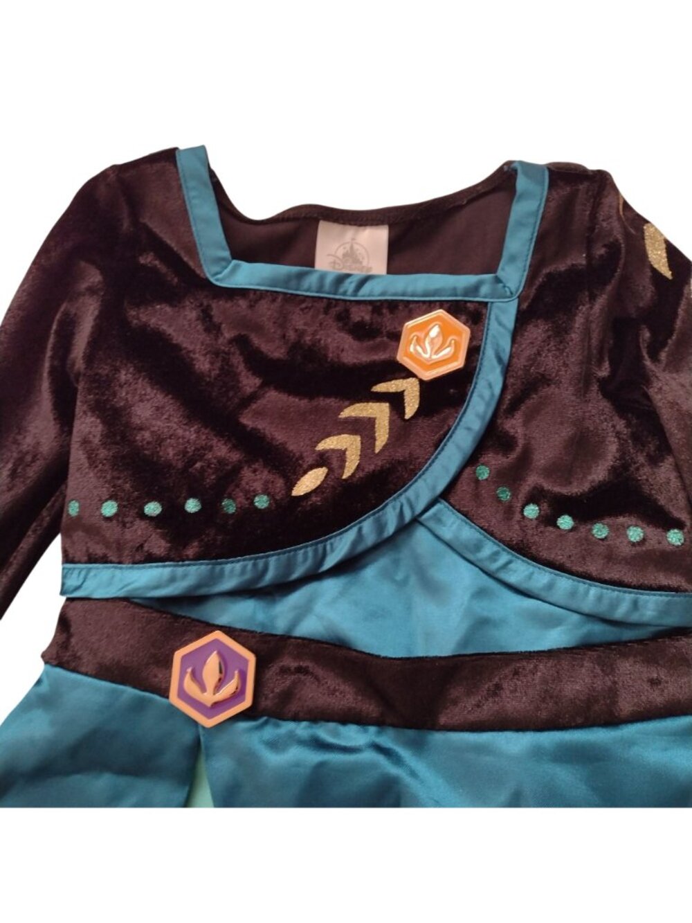 Disney Frozen Anna Costume Sz 4 Deluxe Coronation Dress Up Princess Queen Dress - Picture 3 of 8